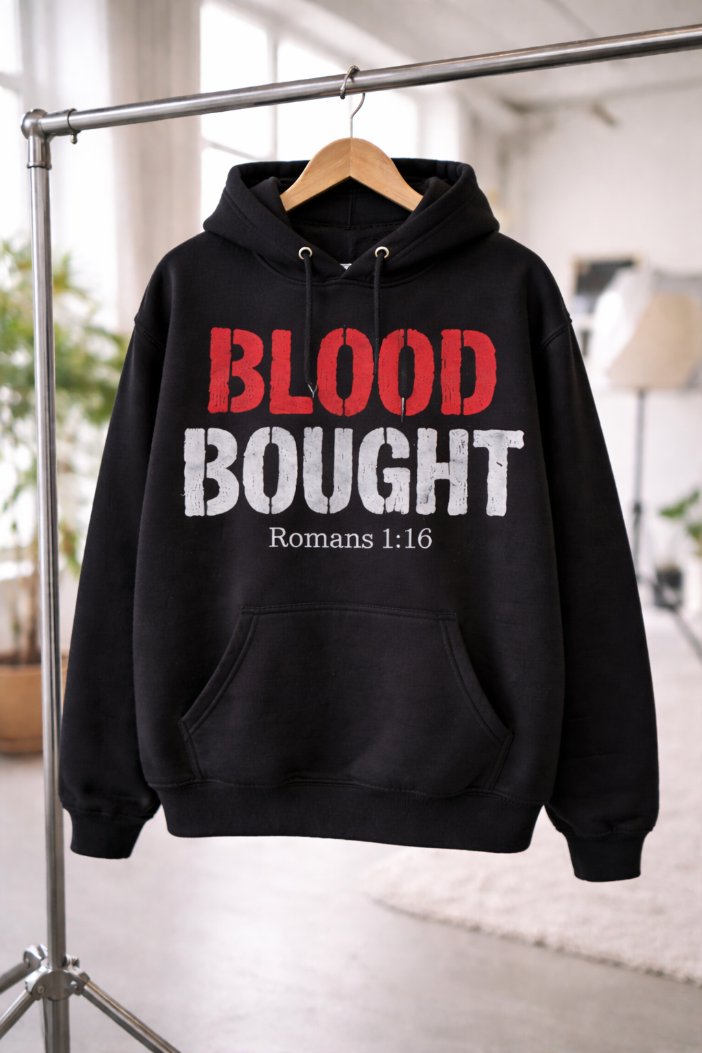 Blood Bought Hoodie - Romans 1:16