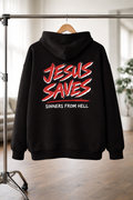 Jesus Saves Sinners From Hell Hoodie - Bold Gospel Message